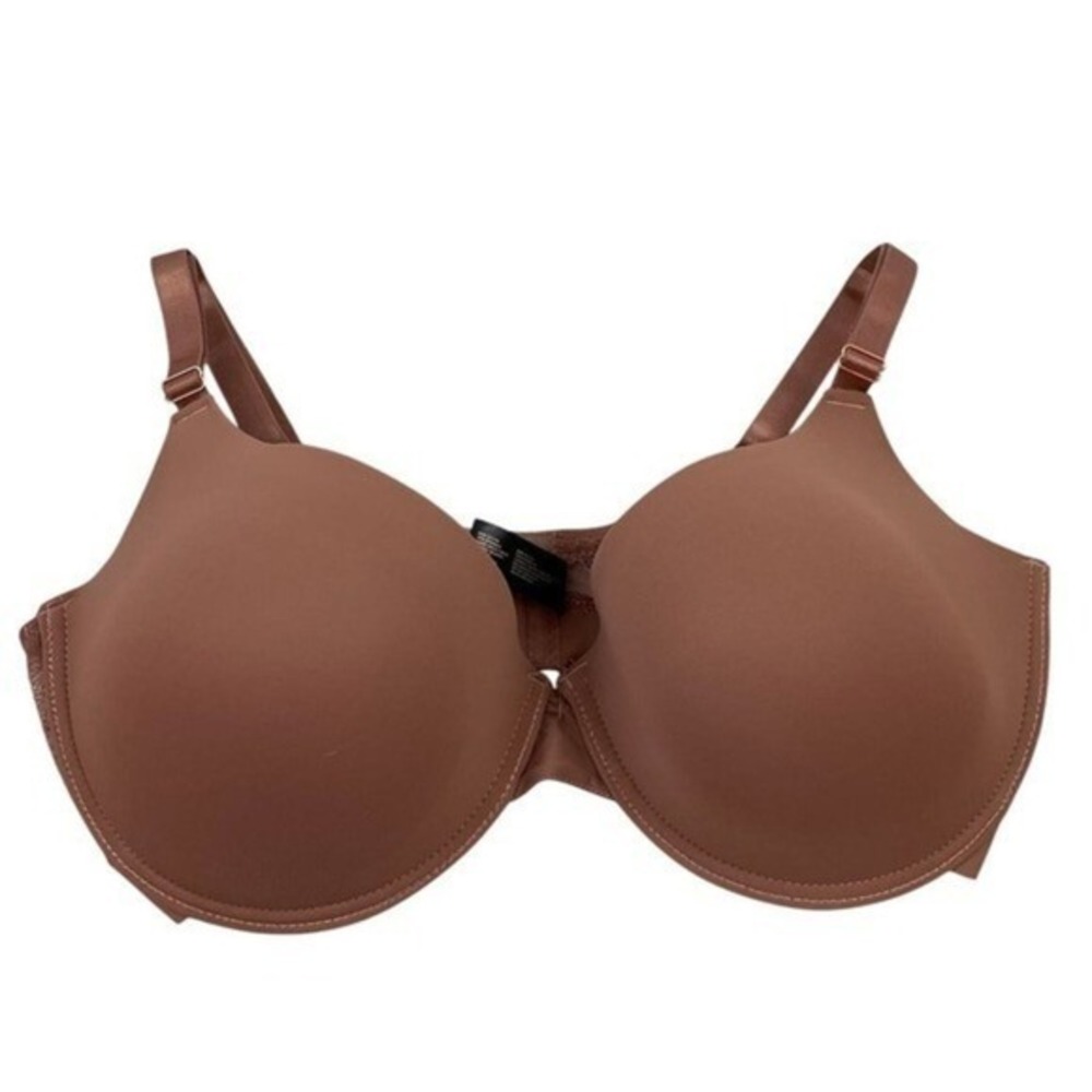 Danskin Smooth Front Lace Back Bra Size 38DD Brown‎ Underwired NWOT